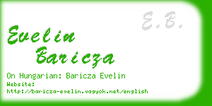 evelin baricza business card